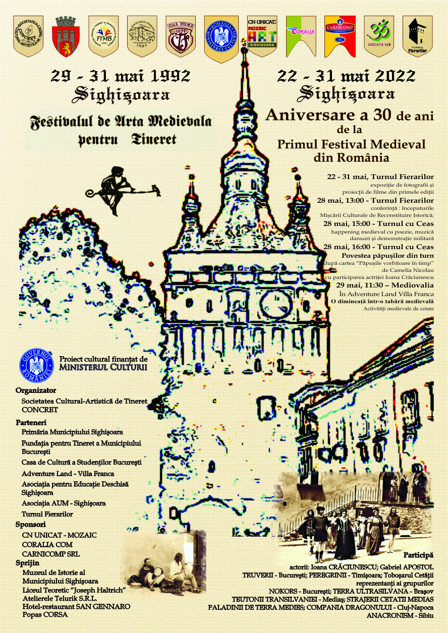 Comunicat de presă - Aniversarea a 30 de ani de la Primul Festival Medieval din România